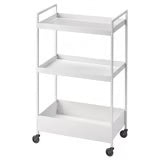 Storage Solutions - Trolley, white, 50.5x30x83 cm