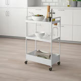 Storage Solutions - Trolley, white, 50.5x30x83 cm