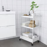 Storage Solutions - Trolley, white, 50.5x30x83 cm