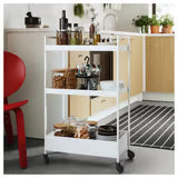 Storage Solutions - Trolley, white, 50.5x30x83 cm