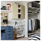 Storage Solutions - Trolley, white, 50.5x30x83 cm